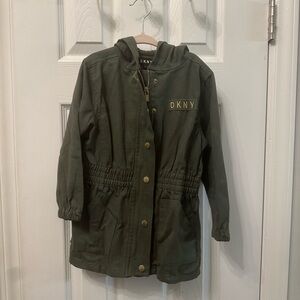 DKNY Army Green Jacket with hood